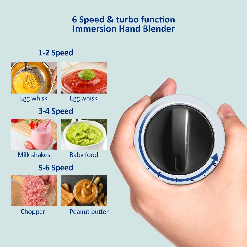 5-In-1 Hand Stick Blender, Chopper And Whisk