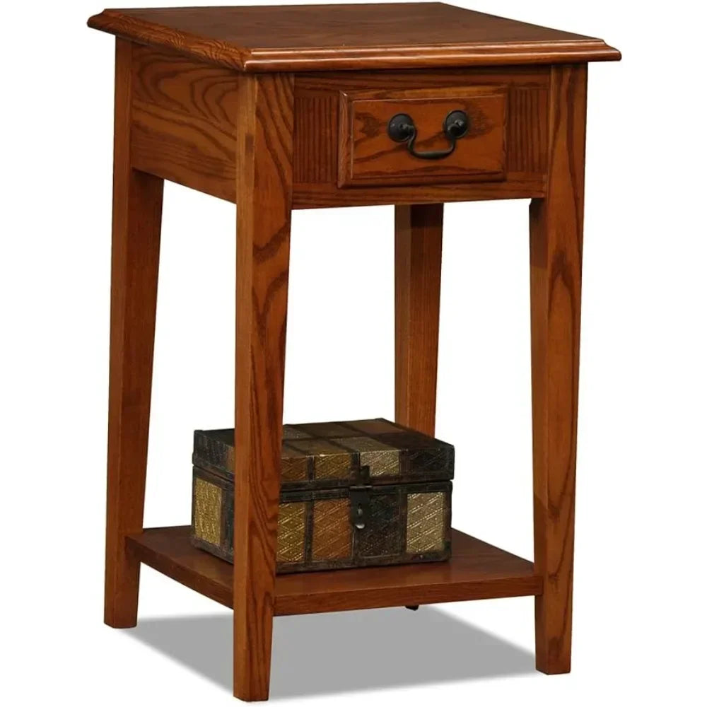 Side Oak Coffee Table For Living Room