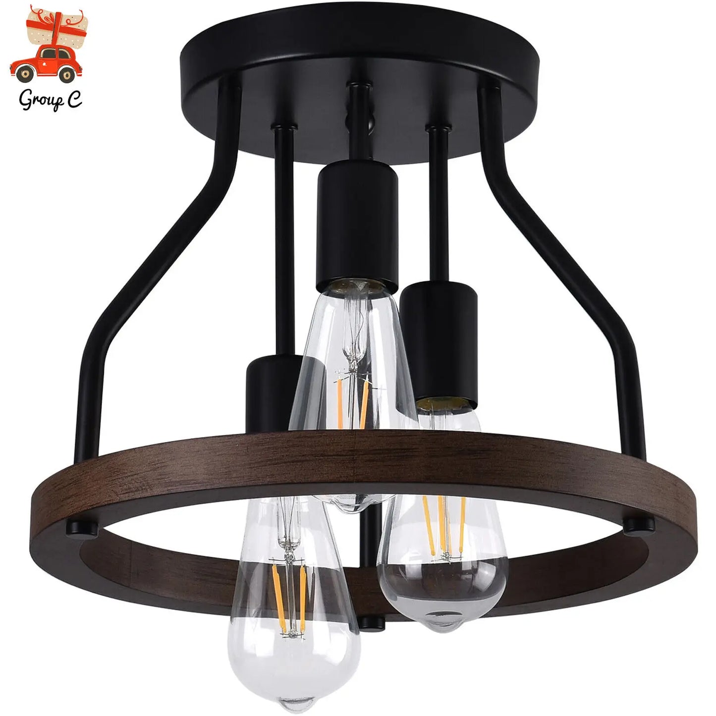 Farmhouse Retro Ceiling Hanging Light For Bedroom