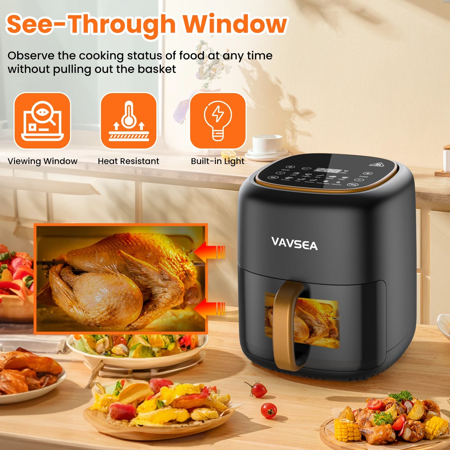 10-in-1 Air Fryer With Digital Touch Screen