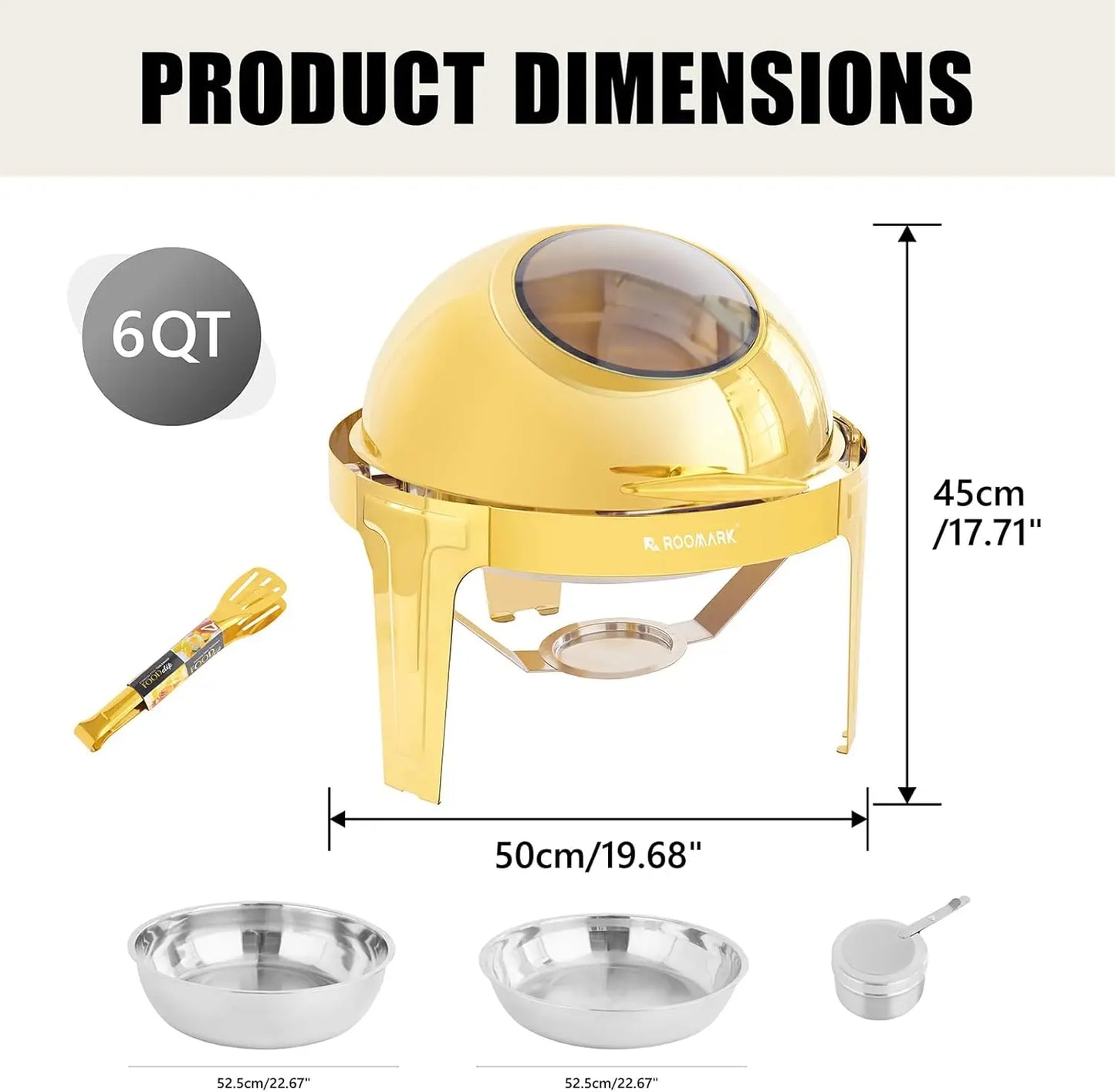 Stainless Steel 9QT Chafing Dish Buffet Set