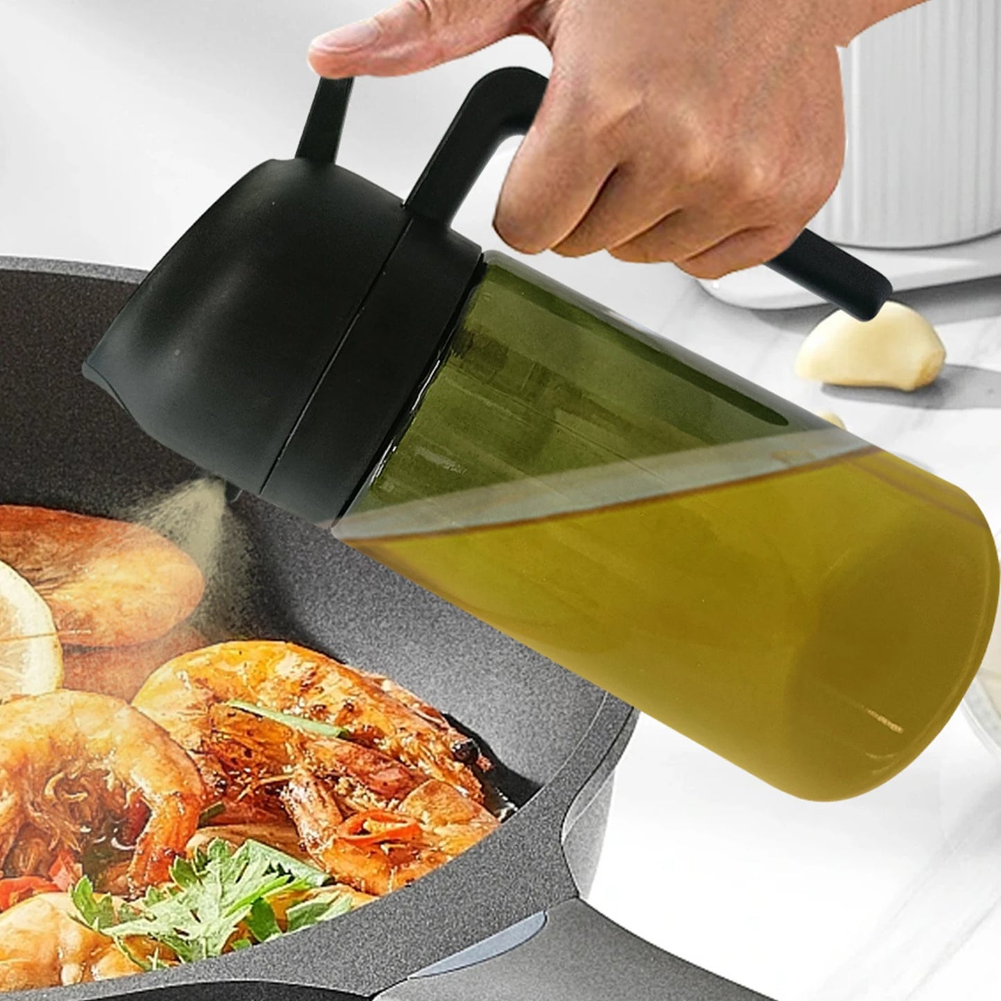 2-in-1 Spray Bottle For Dispensing Olive Oil