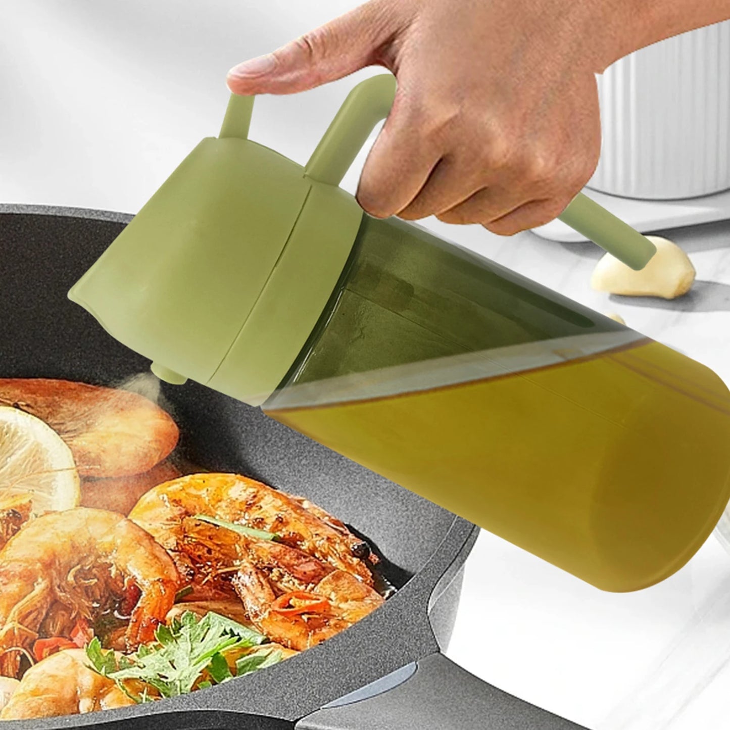 2-in-1 Spray Bottle For Dispensing Olive Oil