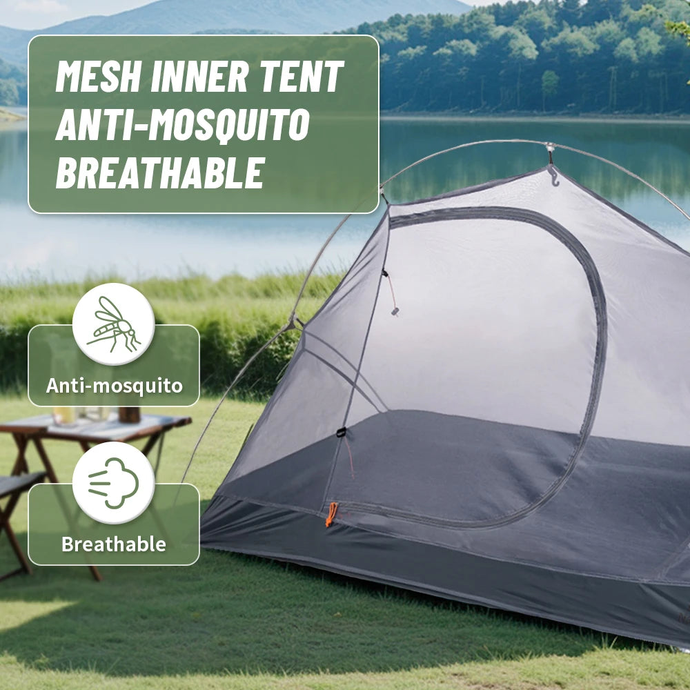 One Person Backpacking Waterproof Ultralight Hiking Tent