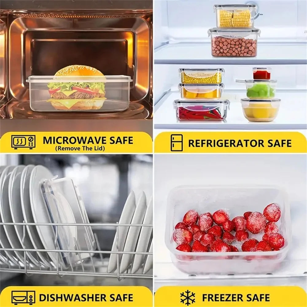 Dishwasher Safe 24pcs Kitchen Storage Container Set