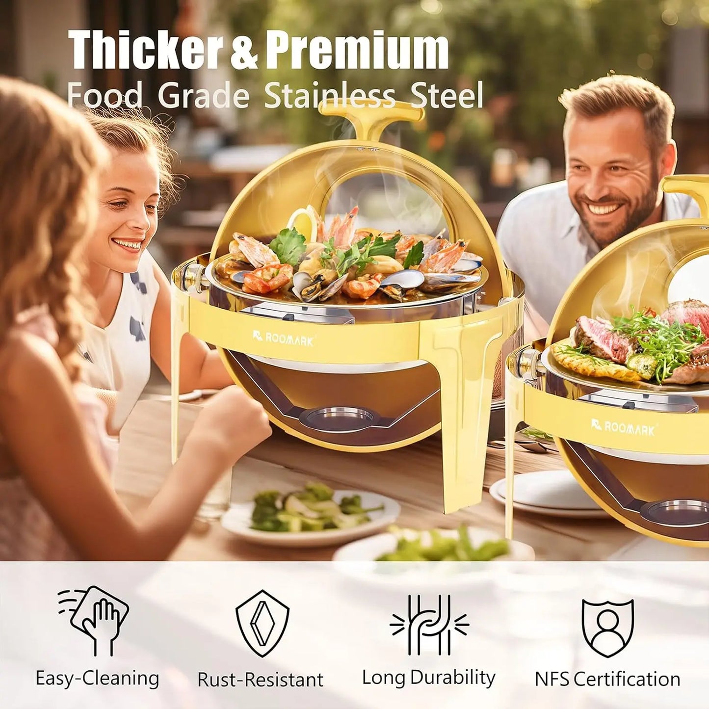 Stainless Steel 9QT Chafing Dish Buffet Set