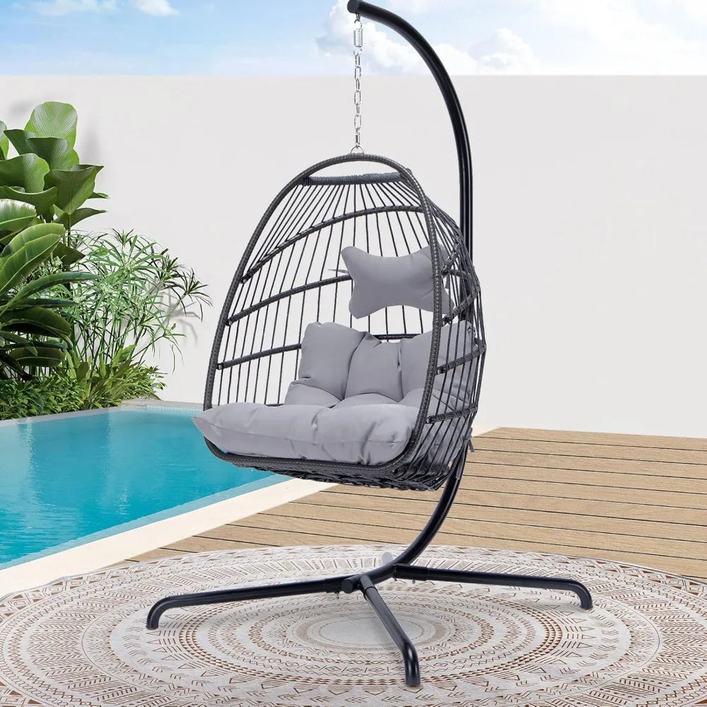 Luxury Outdoor Patio Wicker Egg Chair