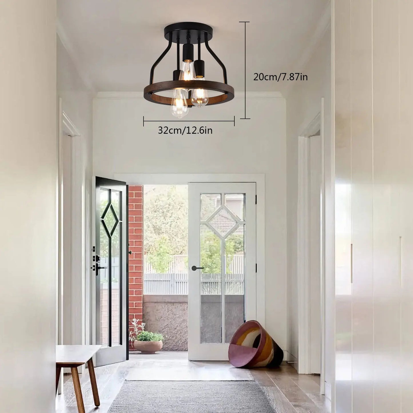 Farmhouse Retro Ceiling Hanging Light For Bedroom