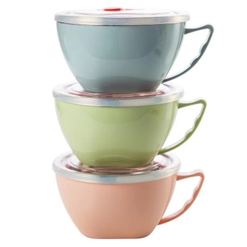 Anti Scalding Stainless Steel Bowl With Handle