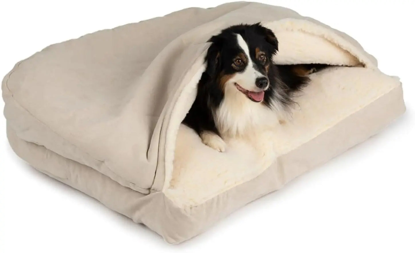 Calming Cozy Cave Rectangle Dog Bed