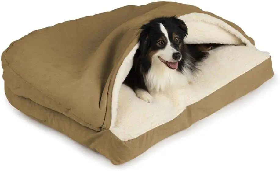 Calming Cozy Cave Rectangle Dog Bed