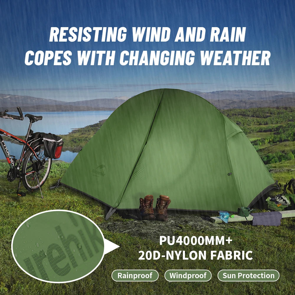 One Person Backpacking Waterproof Ultralight Hiking Tent
