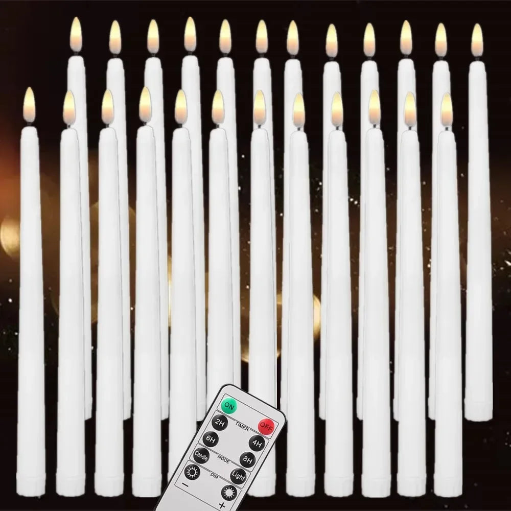 12/24Pcs Flameless LED Battery Operated Flickering Candles