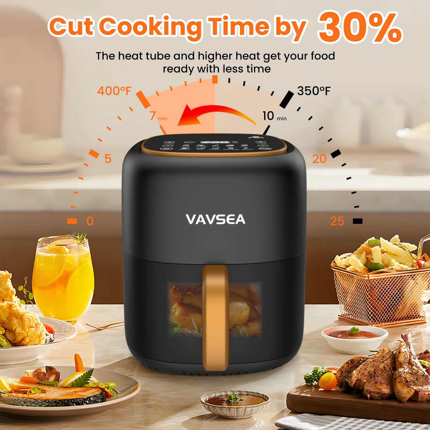 10-in-1 Air Fryer With Digital Touch Screen