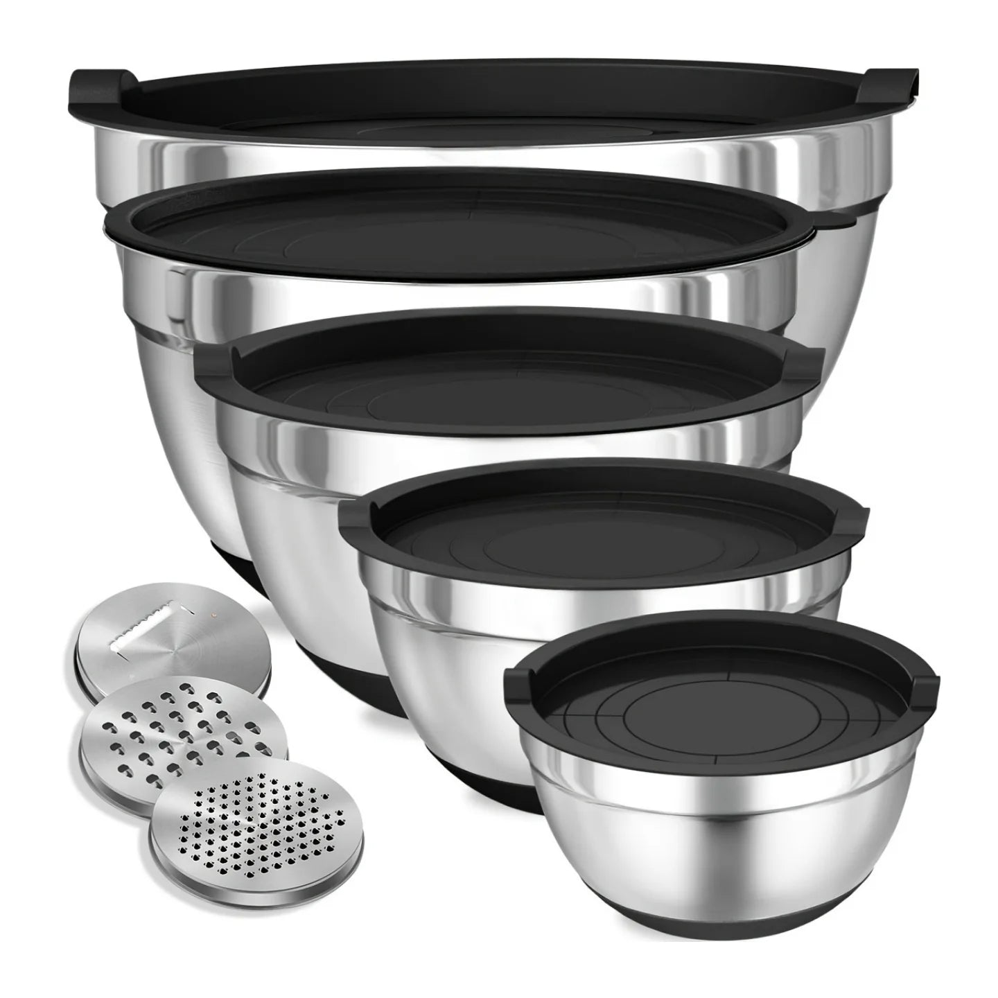 Stainless Steel Mixing Bowls with Airtight Lids