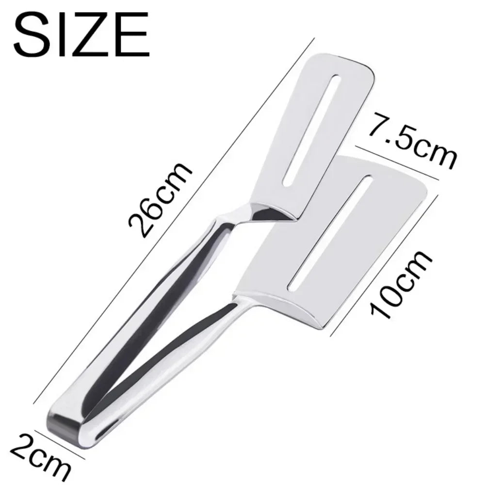 Stainless Steel Multifunctional Spatula Clip Flip Tongs