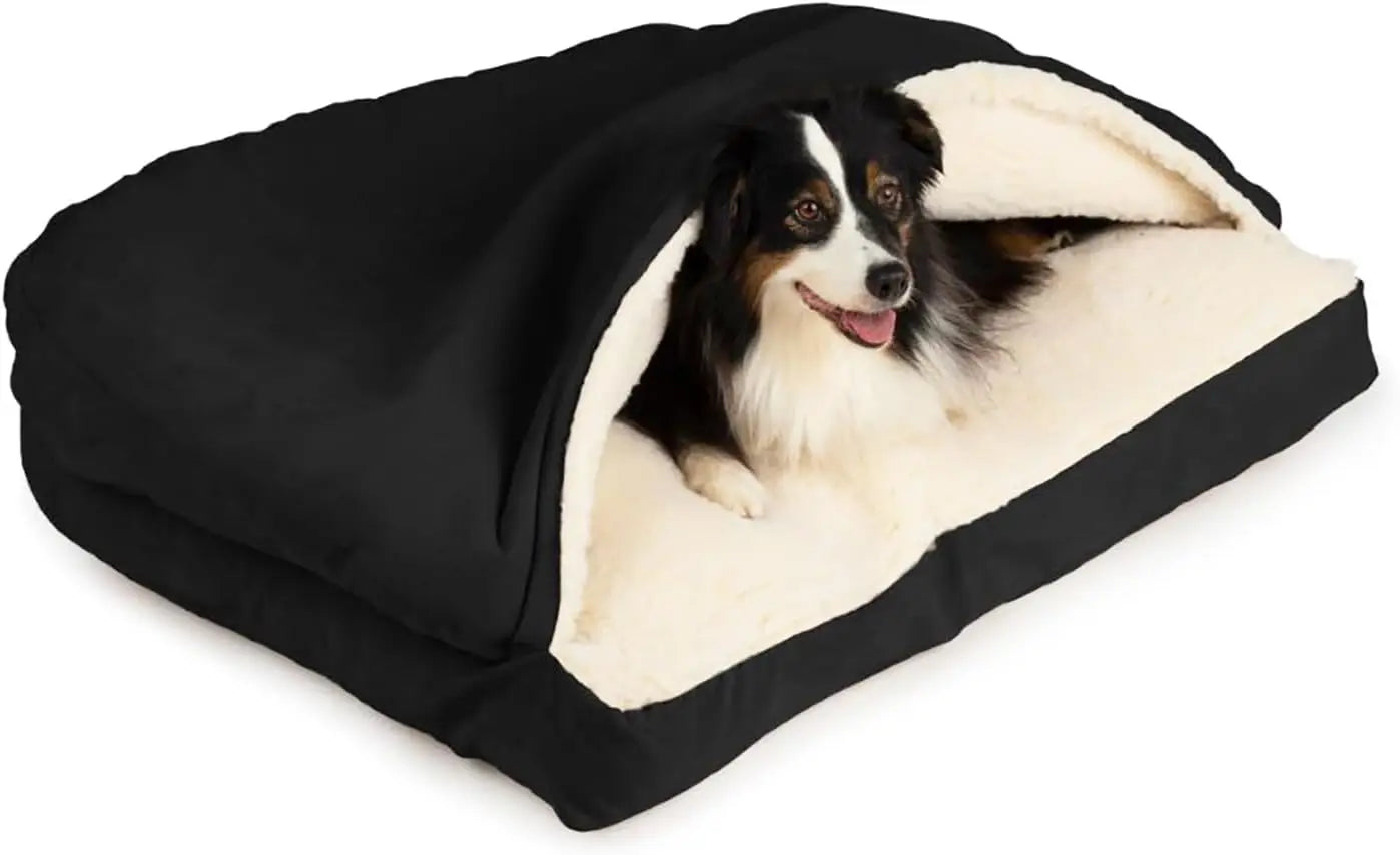 Calming Cozy Cave Rectangle Dog Bed
