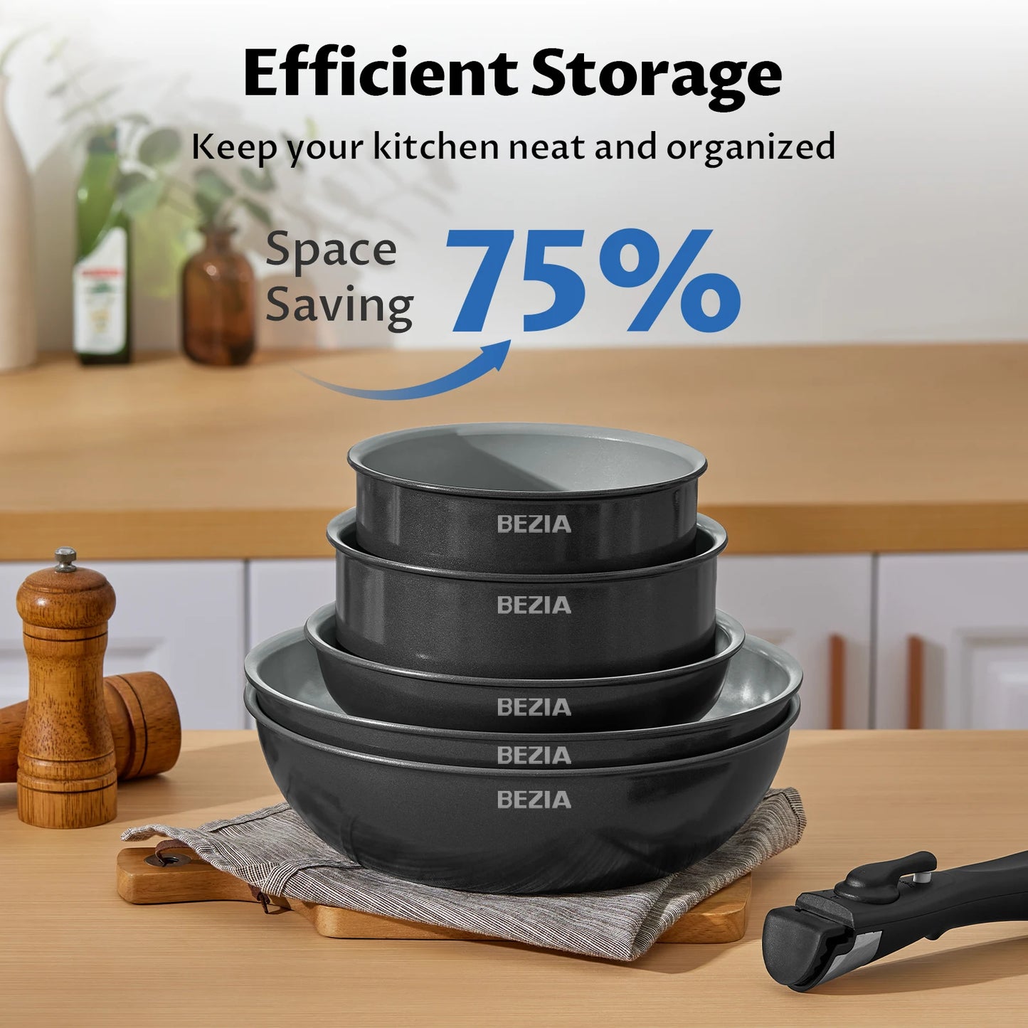 13Pcs Induction Cookware with Healthy Ceramic Coating