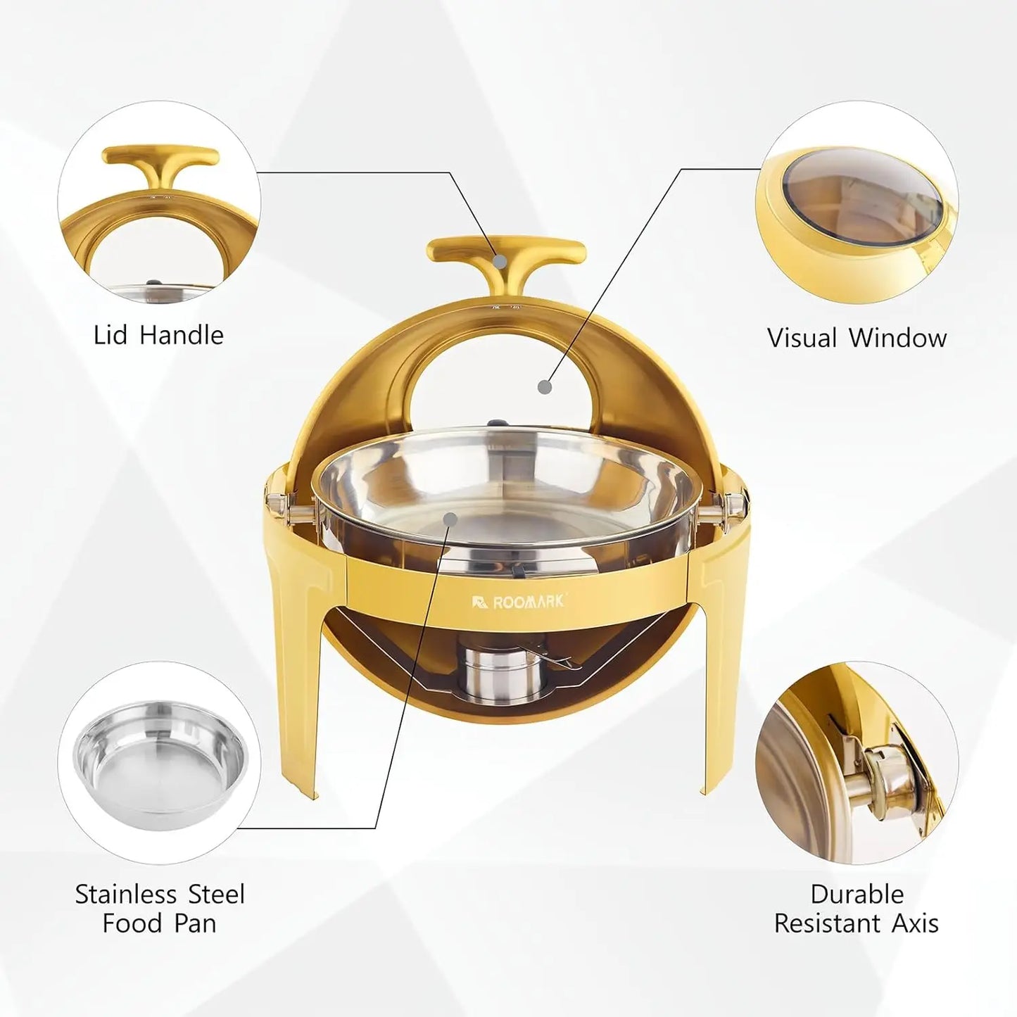 Stainless Steel 9QT Chafing Dish Buffet Set