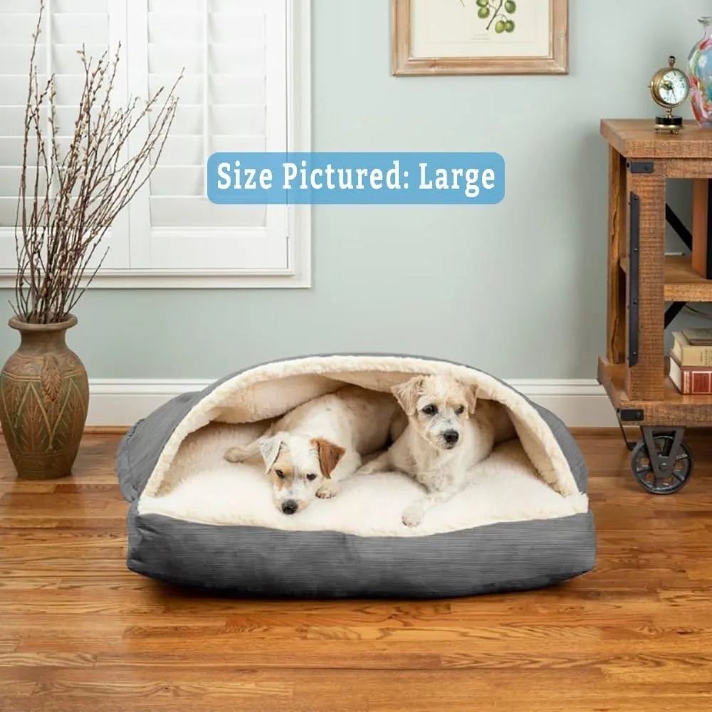 Calming Cozy Cave Rectangle Dog Bed