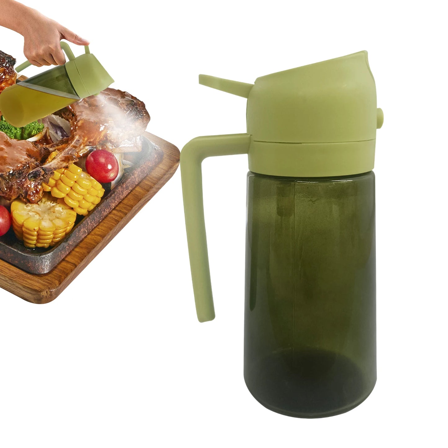 2-in-1 Spray Bottle For Dispensing Olive Oil