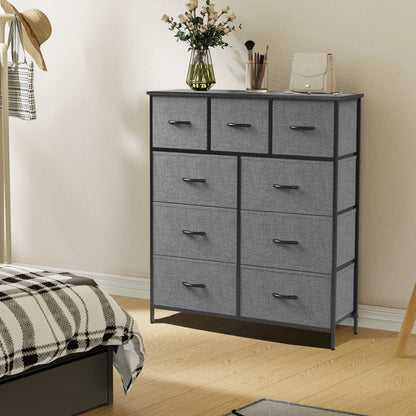 Dresser For Bedroom With Fabric Storage Drawers