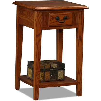 Side Oak Coffee Table For Living Room