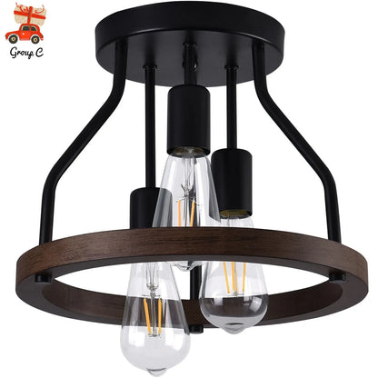 Farmhouse Retro Ceiling Hanging Light For Bedroom