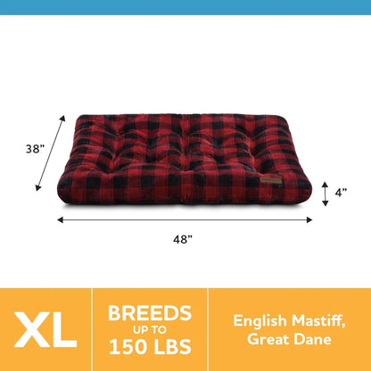 Extra Large Holiday Tufted Mat Dog Bed