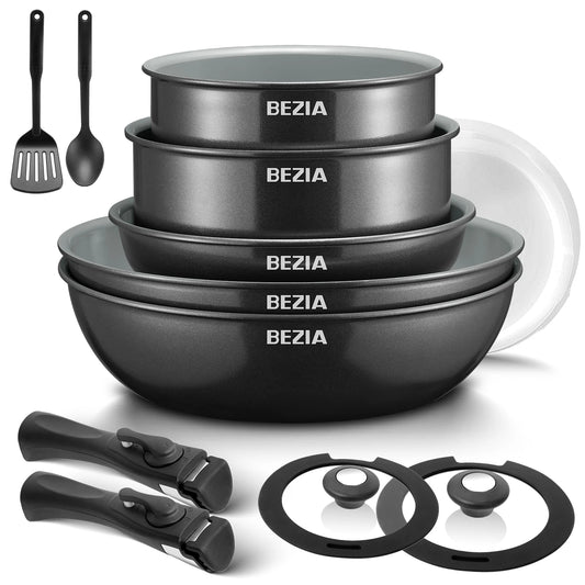 13Pcs Induction Cookware with Healthy Ceramic Coating