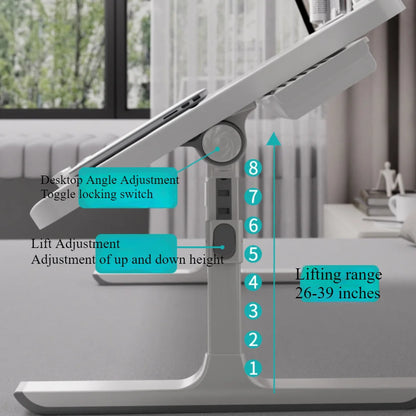 Foldable, Angle Adjustable Laptop Bed Tray Table