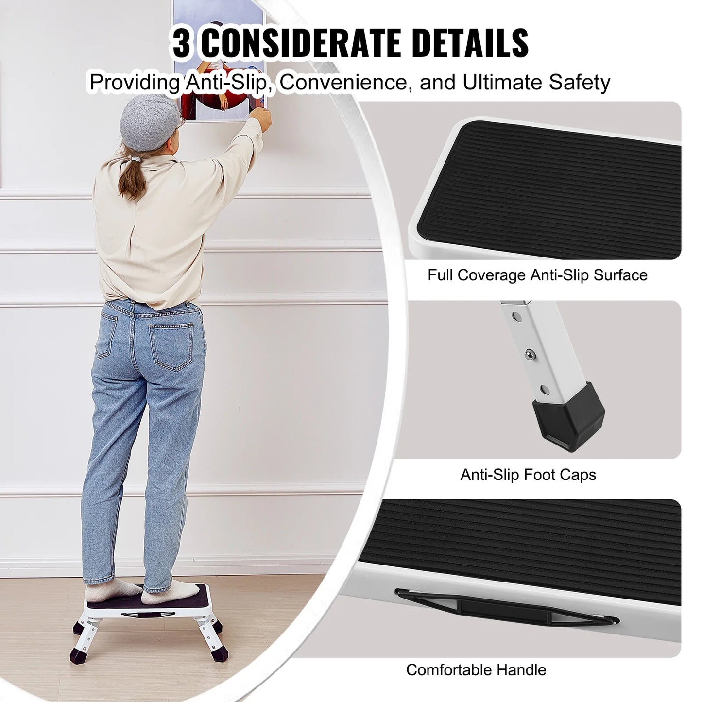Non-Slip Step Stool For Home Or Office