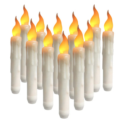 12/24Pcs Flameless LED Battery Operated Flickering Candles