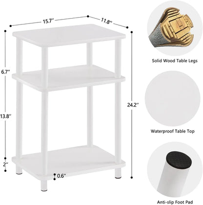 Wooden  Bedside Night Table For Small Spaces