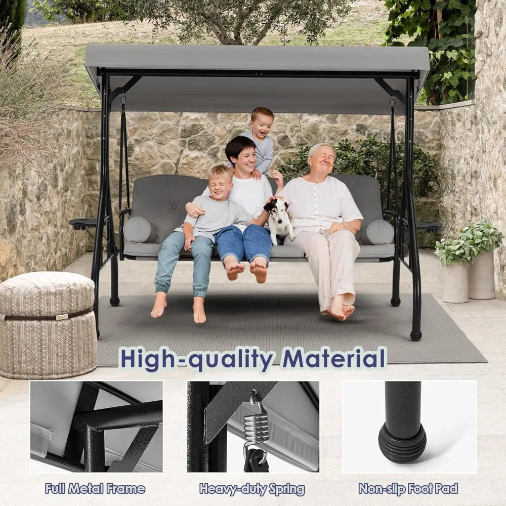 3 Seat Outdoor Porch Swing