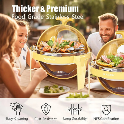 Stainless Steel 9QT Chafing Dish Buffet Set