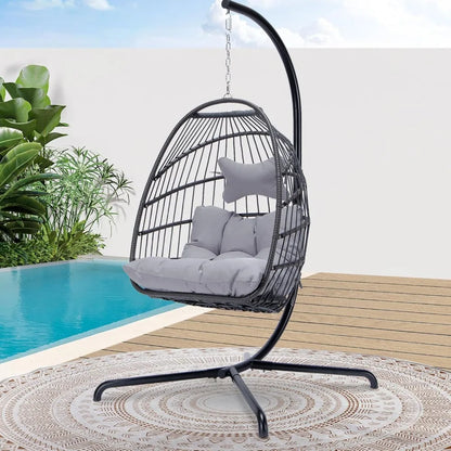 Luxury Outdoor Patio Wicker Egg Chair