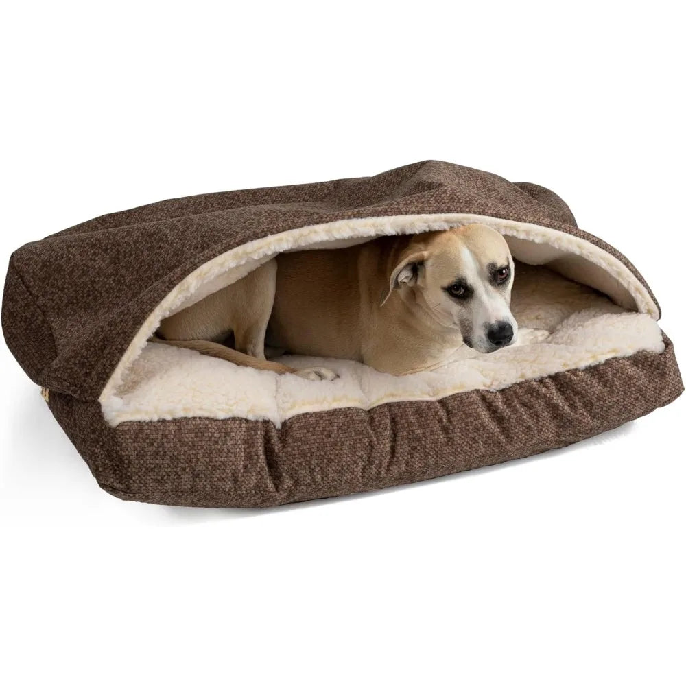 Calming Cozy Cave Rectangle Dog Bed