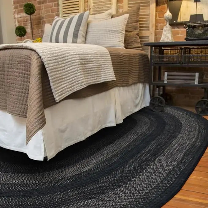 Black Gray Rugs For Bedroom Country Decor