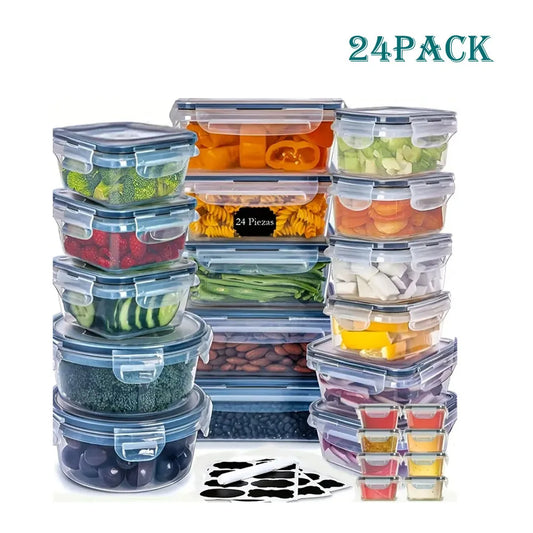 Dishwasher Safe 24pcs Kitchen Storage Container Set