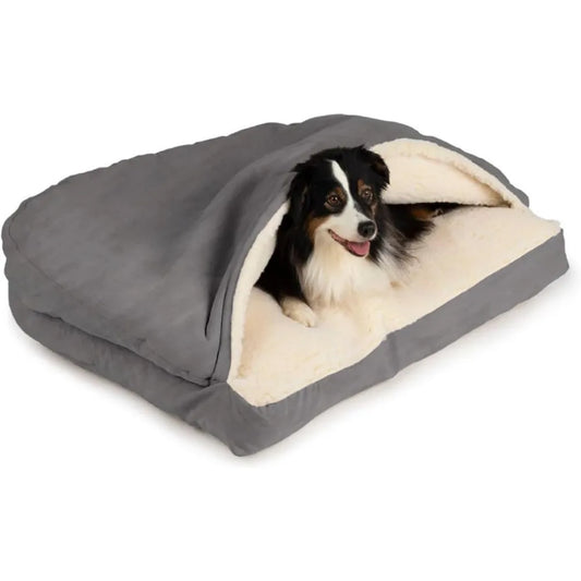 Calming Cozy Cave Rectangle Dog Bed