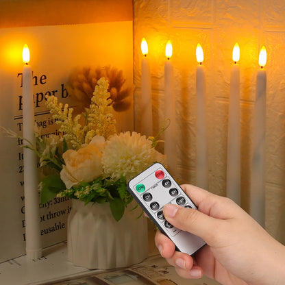 12/24Pcs Flameless LED Battery Operated Flickering Candles