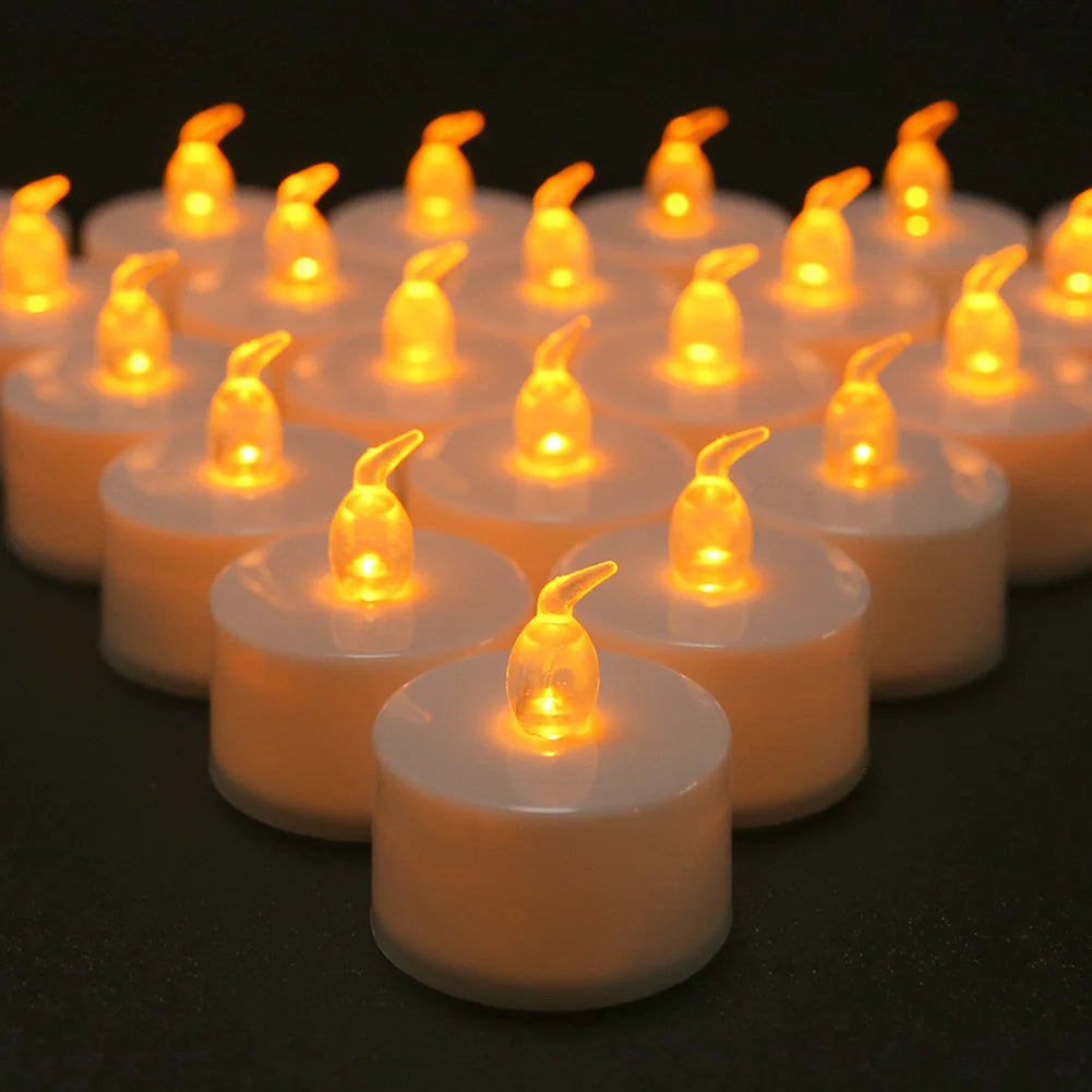 12/24Pcs Flameless LED Battery Operated Flickering Candles