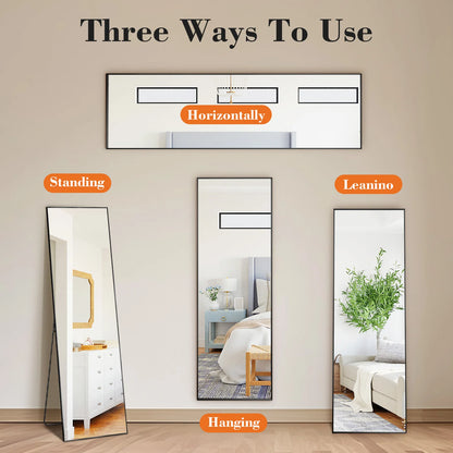 Full Body  Mirror Standing Hanging Or Leaning
