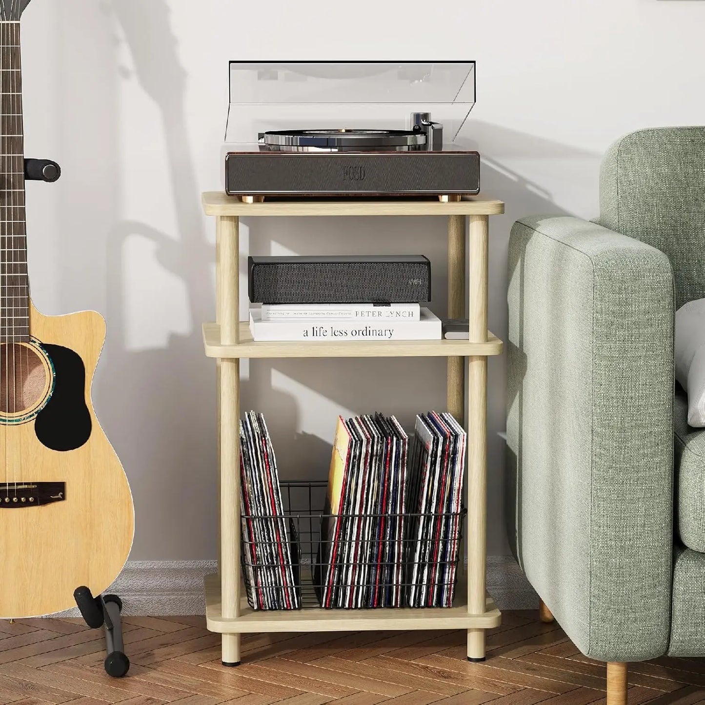 Wooden  Bedside Night Table For Small Spaces