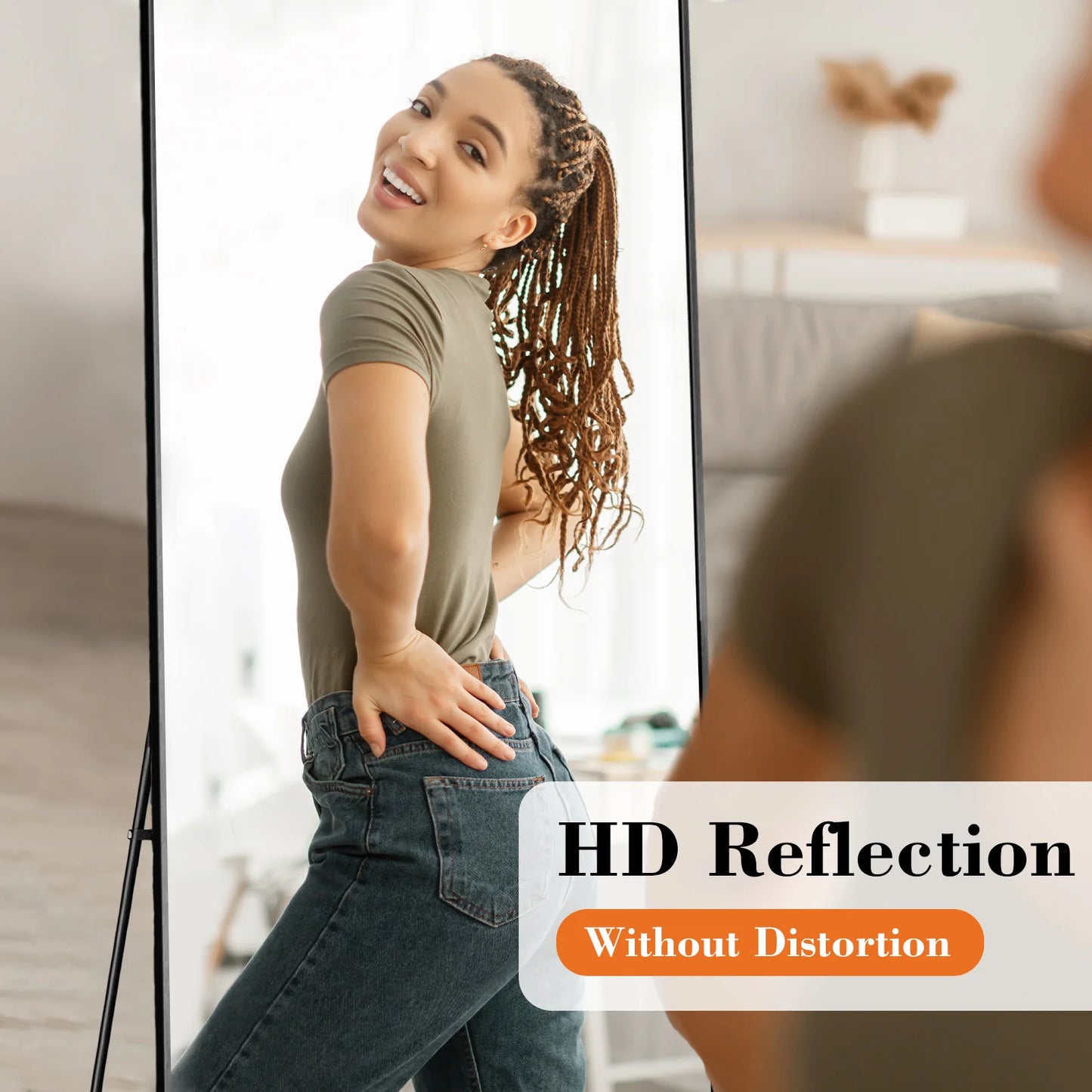 Full Body  Mirror Standing Hanging Or Leaning