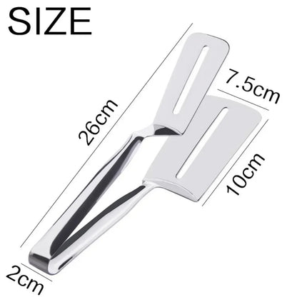 Stainless Steel Multifunctional Spatula Clip Flip Tongs