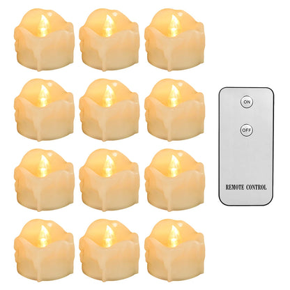 12/24Pcs Flameless LED Battery Operated Flickering Candles