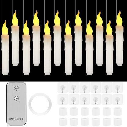 12/24Pcs Flameless LED Battery Operated Flickering Candles