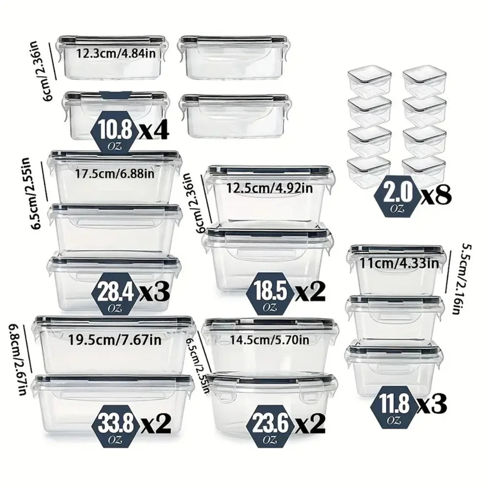 Dishwasher Safe 24pcs Kitchen Storage Container Set